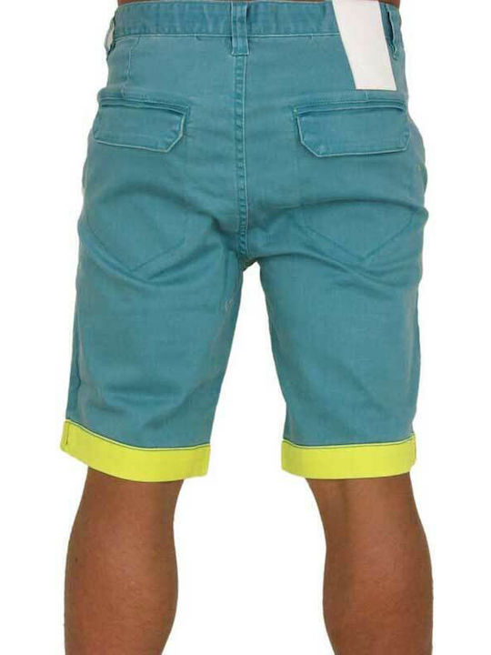 Ανδρική Βερμούδα Chino denim green