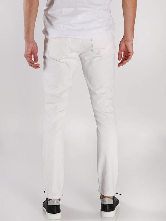 Trousers Elastic White