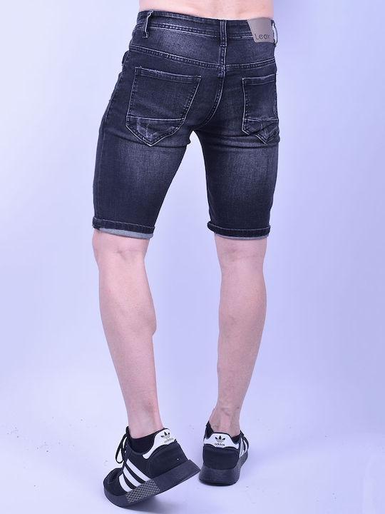 Leox Jeans Herrenshorts Jeans BLACK