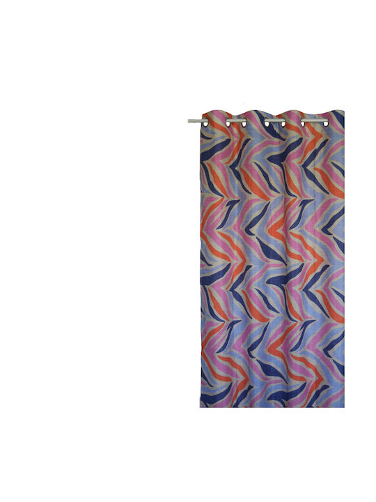 Decocraft Zebra Blaue Vorhang mit Grommets 140x260cm