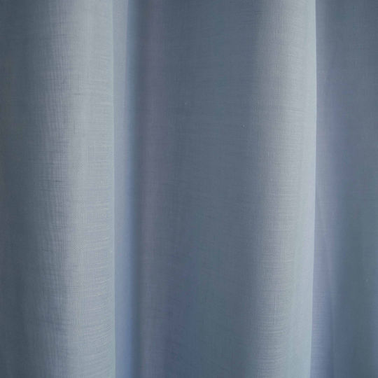 Decocraft Linenlook Grommet Curtain Light Blue 140x260cm
