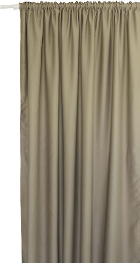 Decocraft Blackout Curtain with Pencil Pleat Beige 140x270cm
