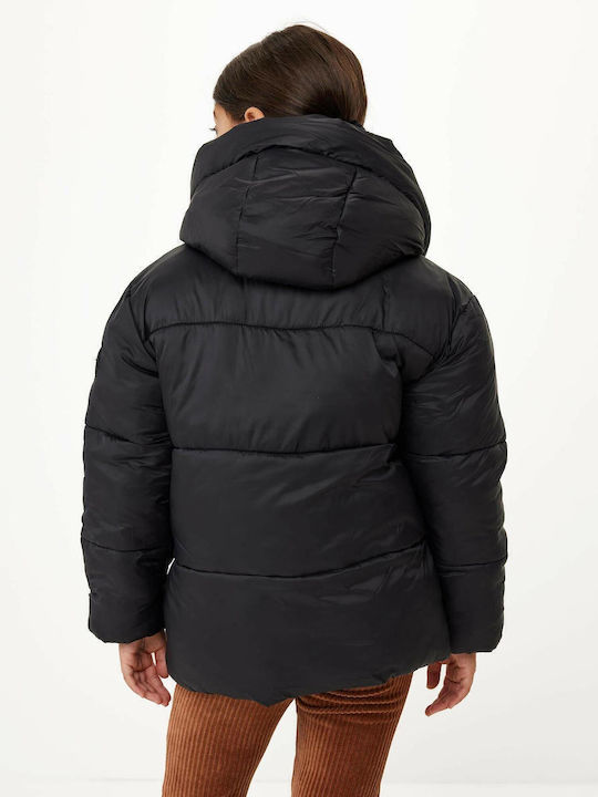Kids' Casual Jacket with Hood Black JI1161026K