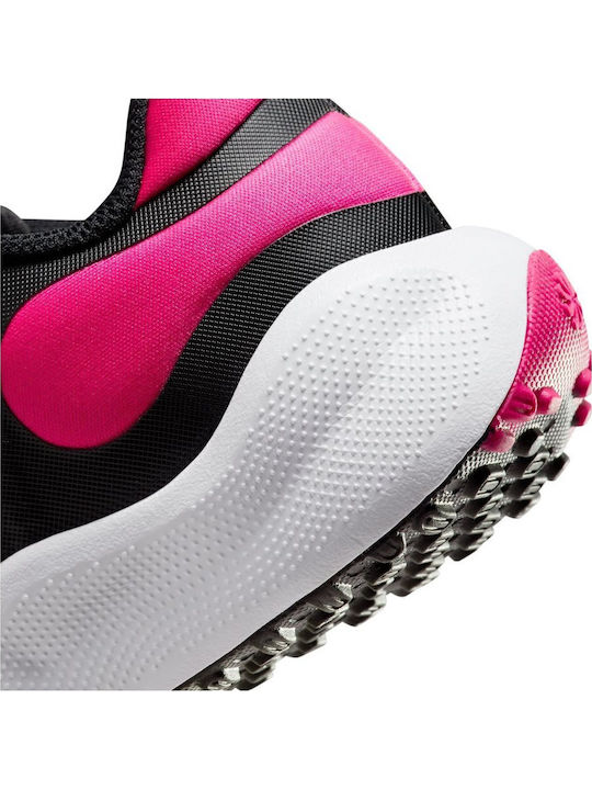 Revolution Revolution 7 Kids Sports Shoes Running with Hoop & Loop Closure Black
