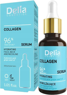 Delia Cosmetics Moisturizing Face Serum Collagen Suitable for All Skin Types with Collagen 30ml