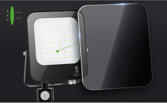 Aigostar Wasserdicht LED Flutlicht 50W Kaltweiß 6500K mit Bewegungssensor IP65