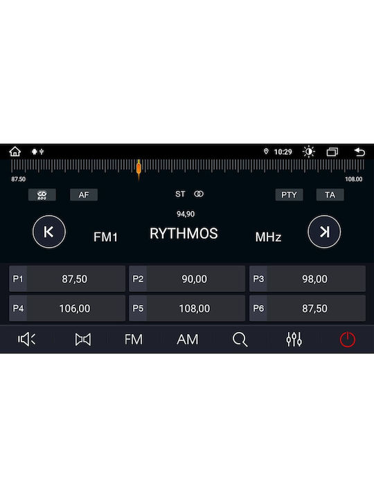 Bizzar Auto-Audiosystem für Renault Megane 2002-2008 (Bluetooth/USB/WiFi/GPS/Apple-Carplay/Android-Auto) mit Touchscreen 9"