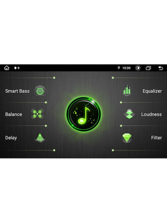 Bizzar Auto-Audiosystem für Renault Megane 2002-2008 (Bluetooth/USB/WiFi/GPS/Apple-Carplay/Android-Auto) mit Touchscreen 9"