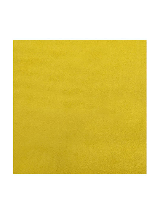 Two-Seater Velvet Couch Bed with Manufacturer Colour Yellow 122x204x55 cm