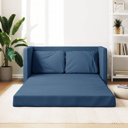 Doppelsitzer Sofa Bett Blau 112x174x55cm