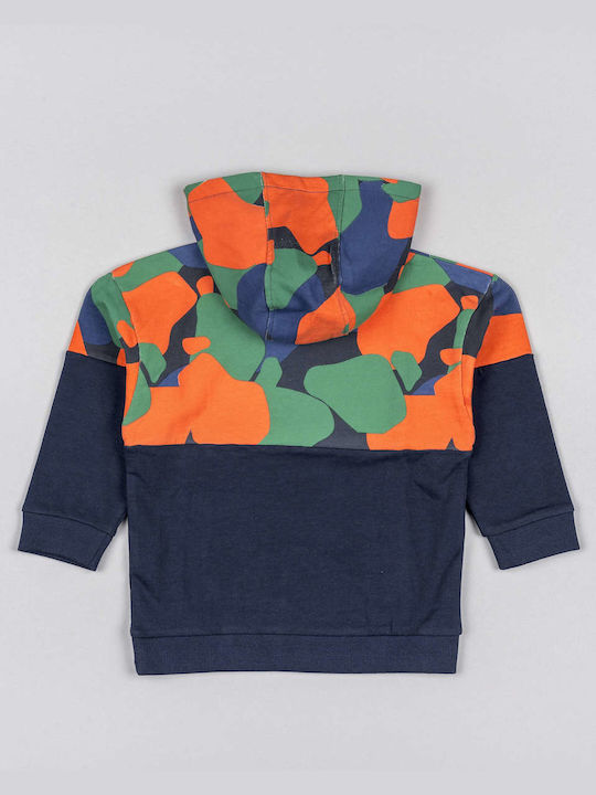 Losan Kids Fleece Sweatshirt with Hood and Pocket Navy Blue