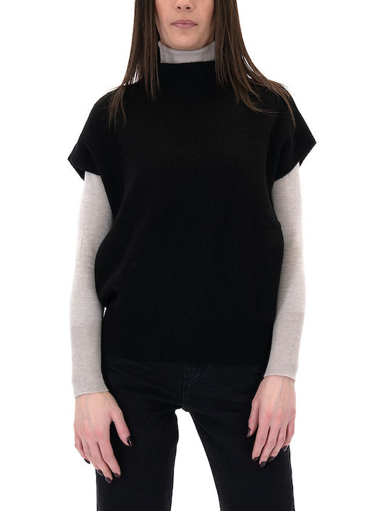 Matchbox Damen Ärmellos Pullover Black