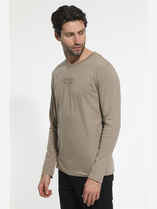 Jack & Jones Bluza Bărbătească cu Mânecă Lungă beige