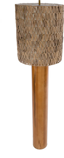 GloboStar Niihau Floor Lamp H160xW43cm. with Socket for Bulb E27 Brown