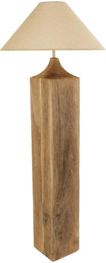 GloboStar Lafrontera Floor Lamp H140xW55cm. with Socket for Bulb E27 Beige