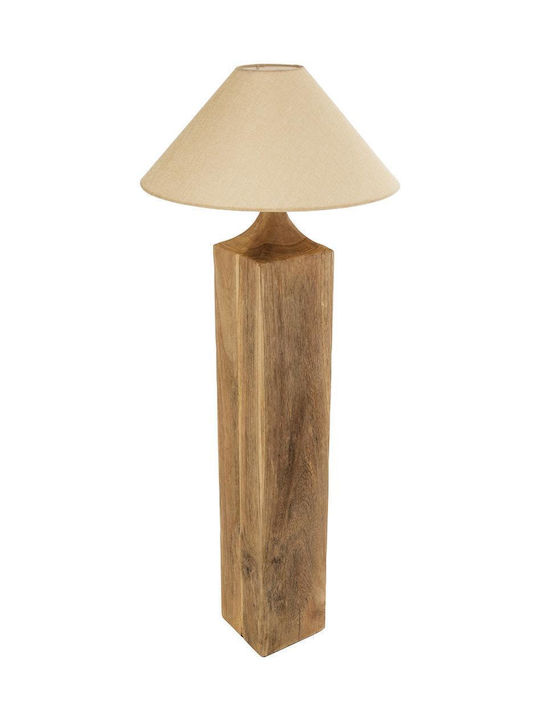 GloboStar Lafrontera Floor Lamp H140xW55cm. with Socket for Bulb E27 Beige