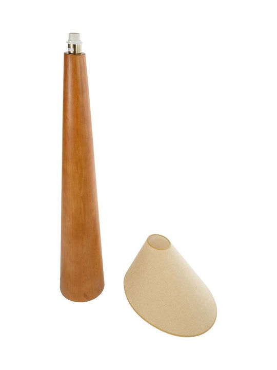 GloboStar Kauai Floor Lamp H145xW55cm. with Socket for Bulb E27 Beige