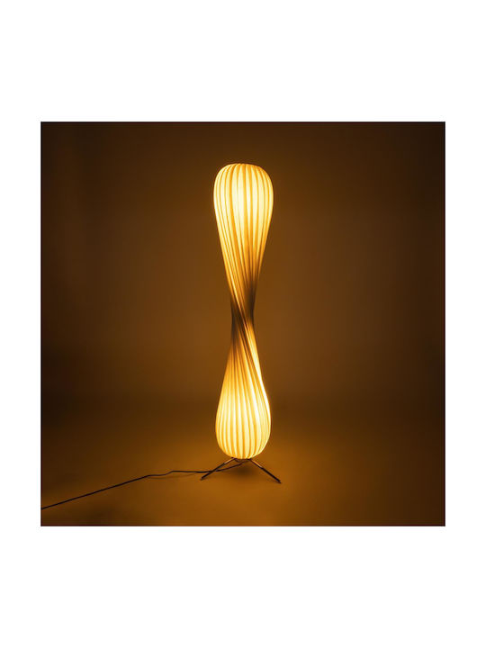 GloboStar Praia Floor Lamp H145xW25cm. with Socket for Bulb E27 Beige