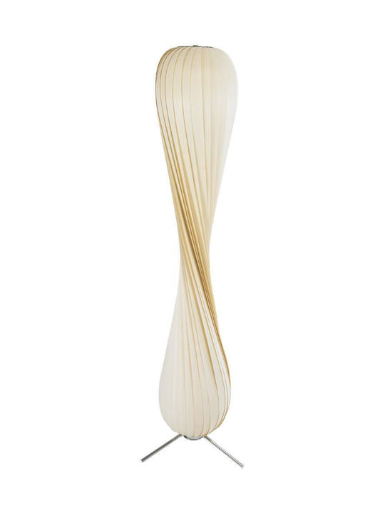 GloboStar Praia Floor Lamp H145xW25cm. with Socket for Bulb E27 Beige