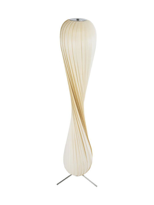 GloboStar Praia Floor Lamp H145xW25cm. with Socket for Bulb E27 Beige