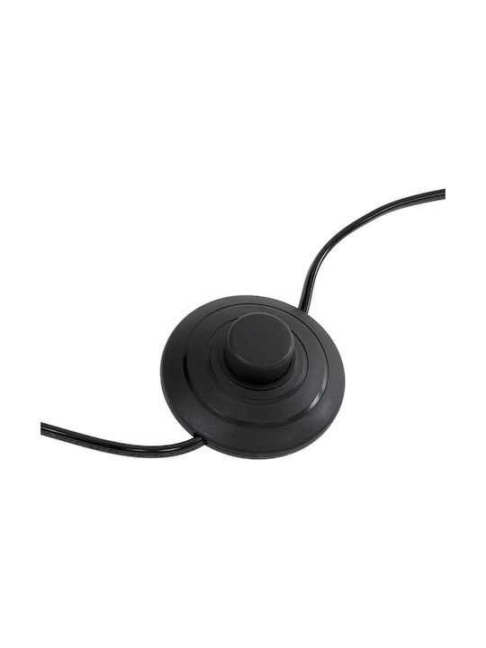GloboStar Marigold Floor Lamp H160xW46cm. with Socket for Bulb E27 Black