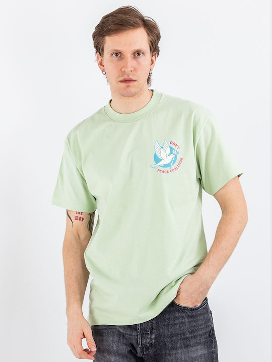 Obey Dove Men's Short Sleeve Blouse Green