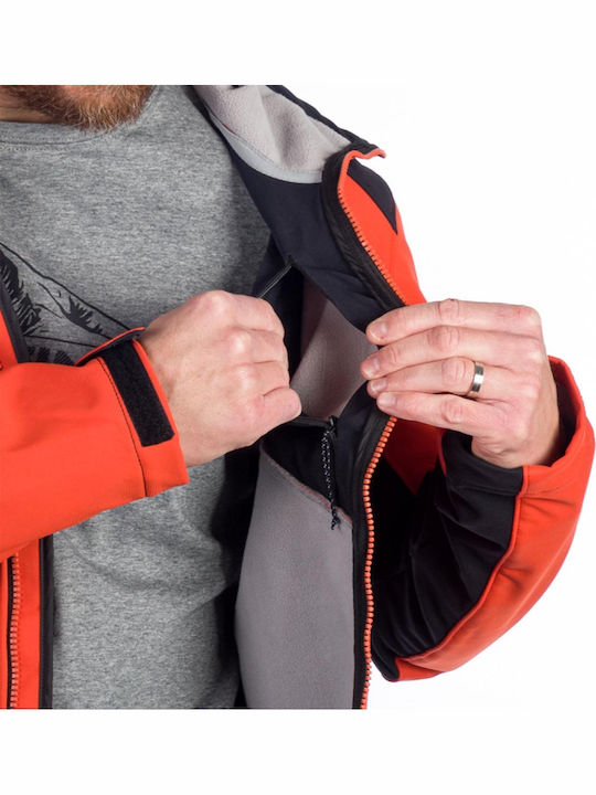 Geci Barbati Softshell Waterproof și cu protecție împotriva vântului Culoare Full Face Roșu