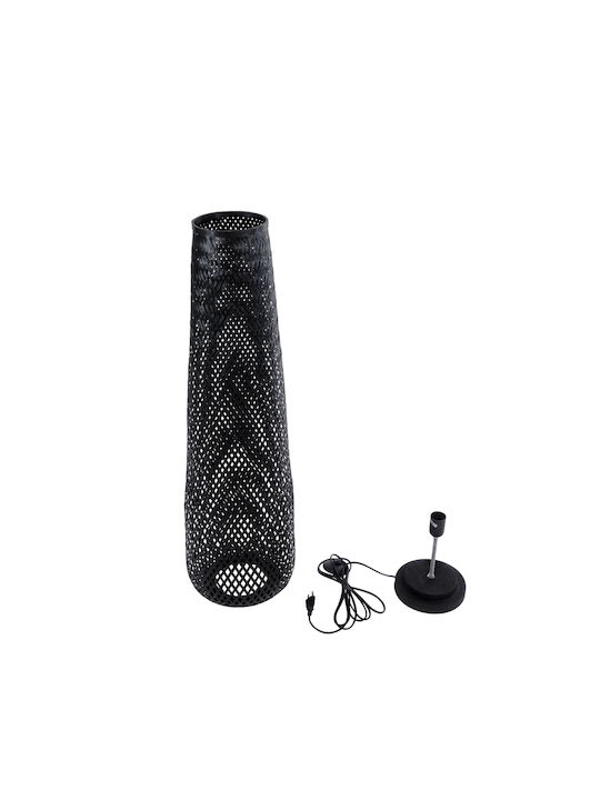 GloboStar Mamizu Floor Lamp H93xW28cm. with Socket for Bulb E27 Black