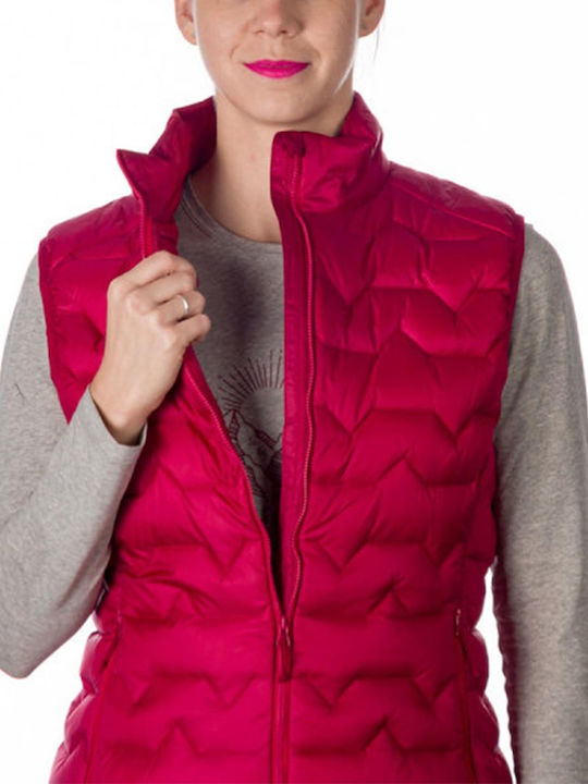 Women's for Hiking Short Lifestyle Jacket Waterproof and Windproof for Winter Burgundy