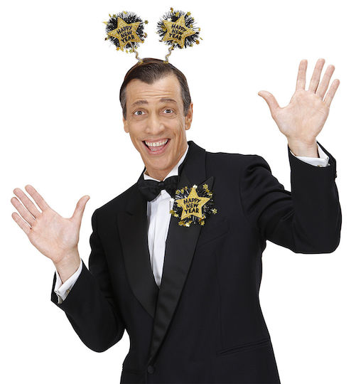 Weihnachts-Stirnband Goldene mit Muster Stern
