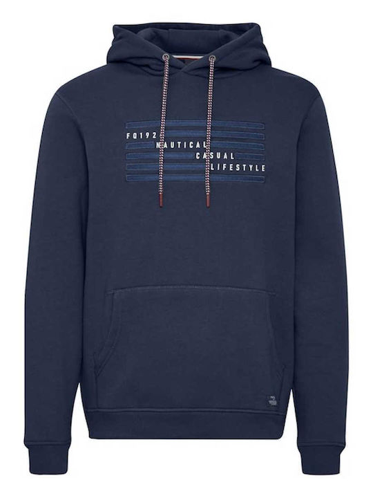 Fq1924 Men's Sweatshirt with Hood ΜΠΛE