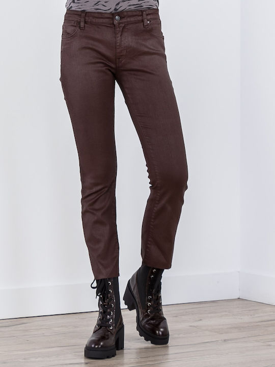 Damen Stoff Capri Hose in Schlanker Passform ''''''
