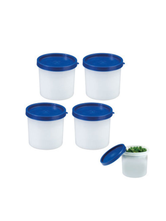 Westmark Lunchbox Kunststoff Blau 8.3x8.3cm 4Stück