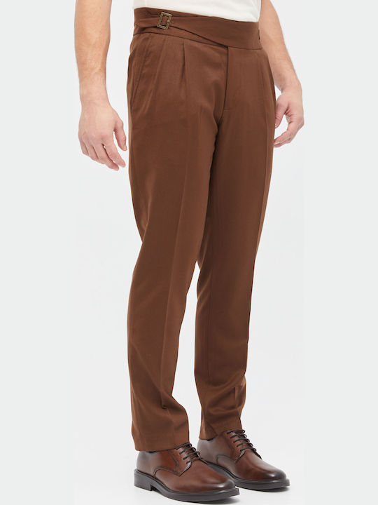 Trousers Elastic Brown