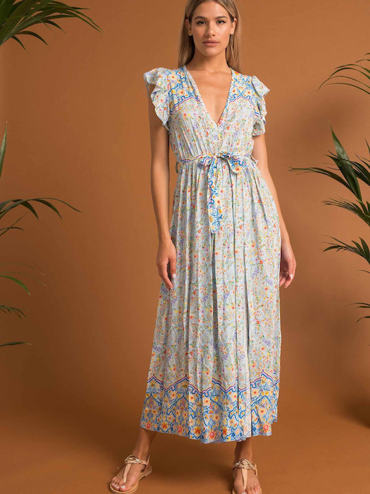 E-shopping Avenue Maxi Рокля Light Blue