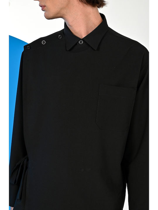 Diverse System Men's Shirt Long Sleeve Black