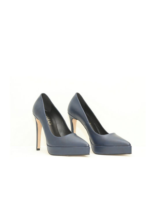 Ellen Pumps mit Stiletto-Absatz Blau