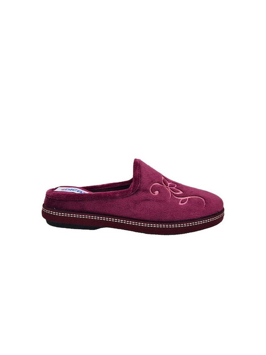 Dicas Winter Women's Slippers in Burgundy color