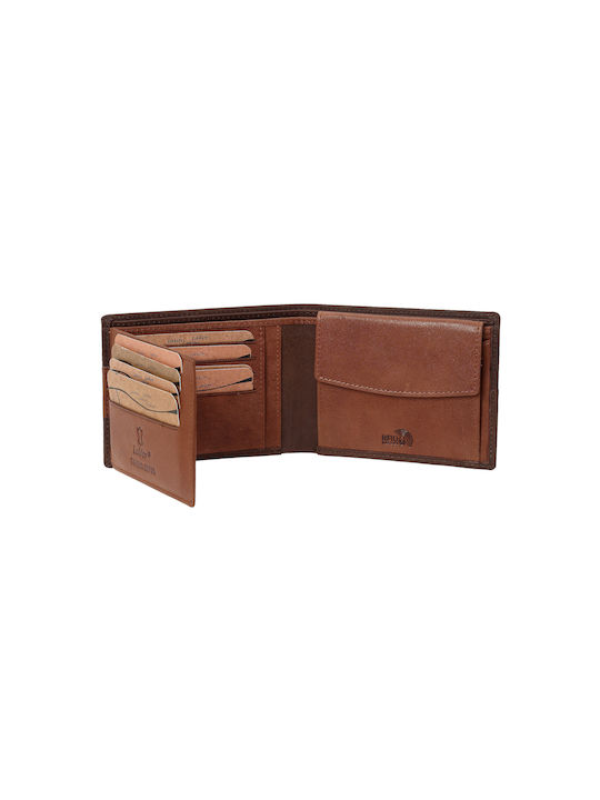 Lavor Men's Leather Card Wallet with RFID Brown