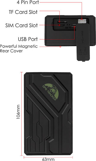 Coban GPS Tracker 108A για Αυτοκίνητα / Μηχανές Αδιάβροχο