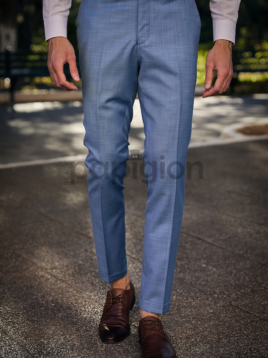 Costum Bărbați De Vară Cu Vestă Albastru Deschis