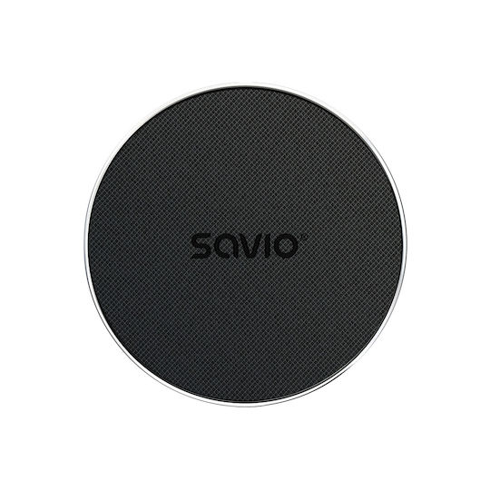 Savio Wireless Charger (Qi Pad) 15W Power Delivery Blacks