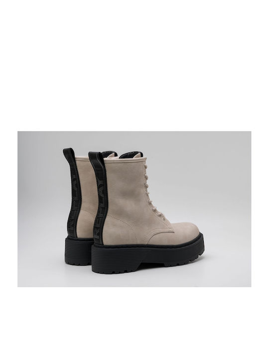 Replay Kids Military Boots Beige