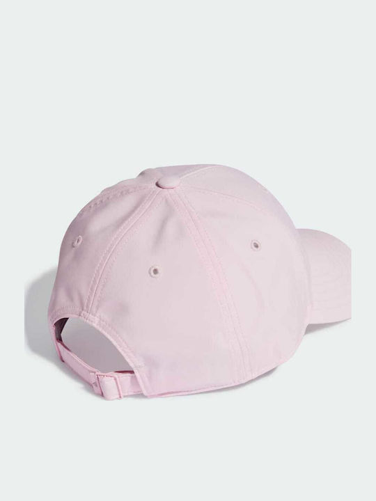 Women's Pink Metal Badge Lightweight Baseball Cap