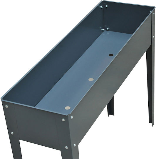 Outsunny Blumentopfständer Metall Grau 100cmx30cmx80cmcm.