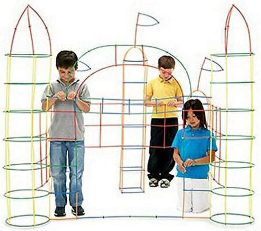 Kruzzel Plastic Construction Toy Educational Straws Connectors for Children 3+ years+ Years