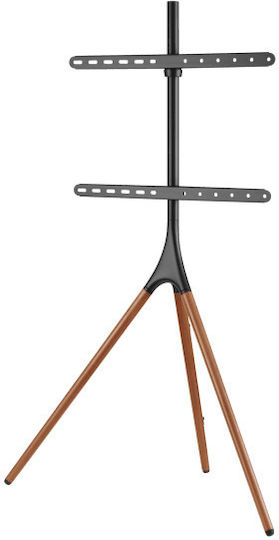 Sbox FS-1246F Βάση Τηλεόρασης Δαπέδου έως 65" και 32kg Ασημί