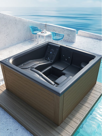 Sanitec Pool Spa Cadă De Baie Și Hidroterapie Exterior Acrilică Cu Hidromasaj 195x195cm Sanitec Pool Spa Cadă De Baie Și Hidroterapie Exterior Acrilică Cu Hidromasaj 195x195cm