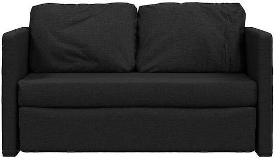 Canapea Cu Două Locuri Pat Negru 112x60x55cm