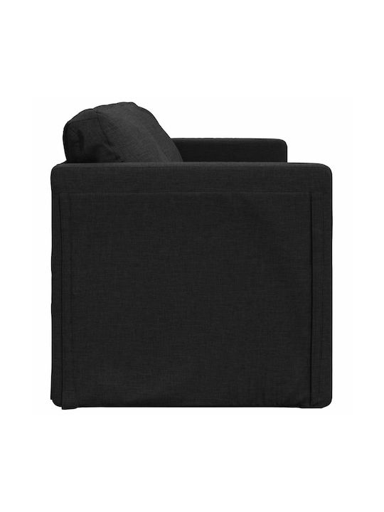 Doppelsitzer Sofa Bett Schwarz 112x60x55cm